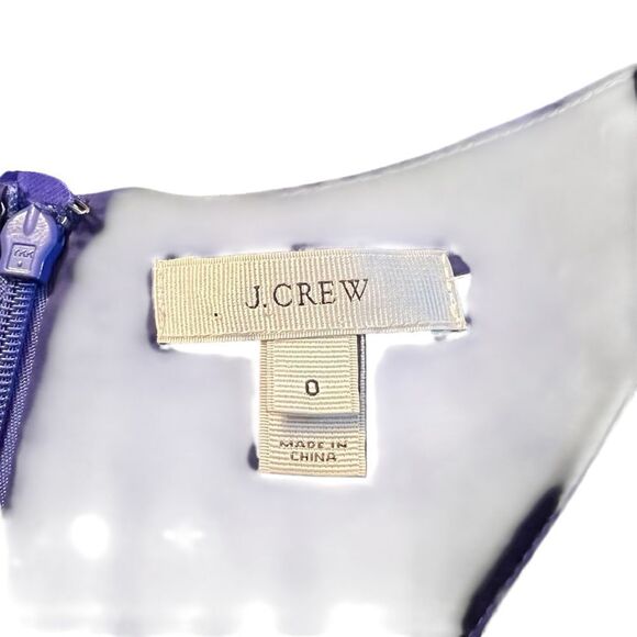 J. Crew 100% wool blue work dress. Size 0 - Picture 3 of 7